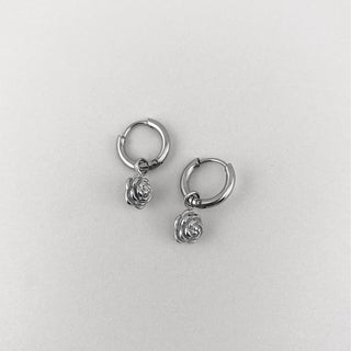 Rosa Silber Hoops