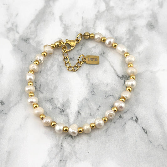 Perlen-Gold-Armband