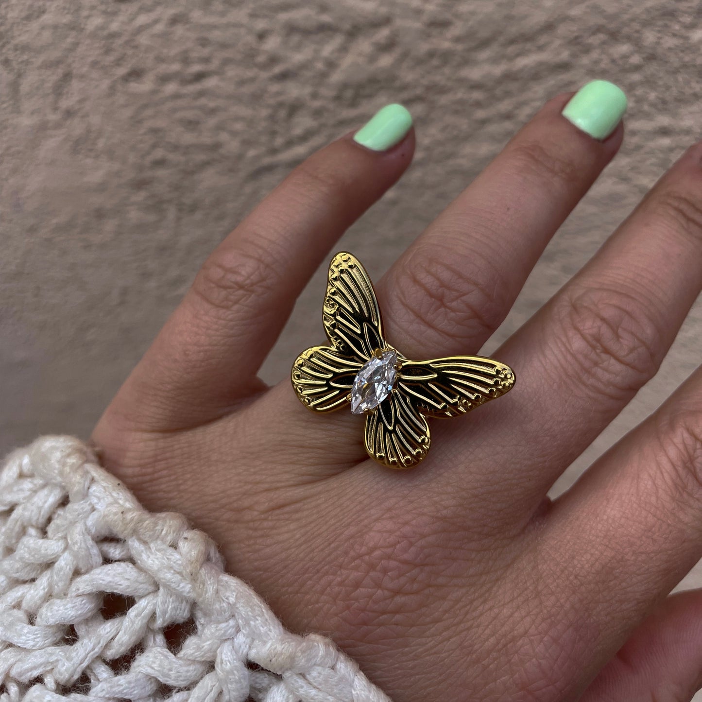 Schmetterling Ring
